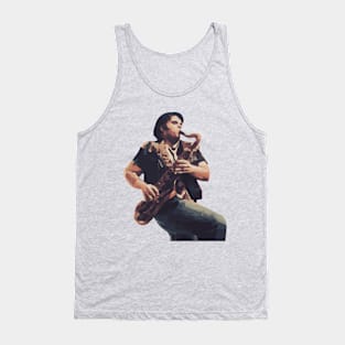 Eddie Playing the Saxophone RHPS Rock N Roll Tank Top